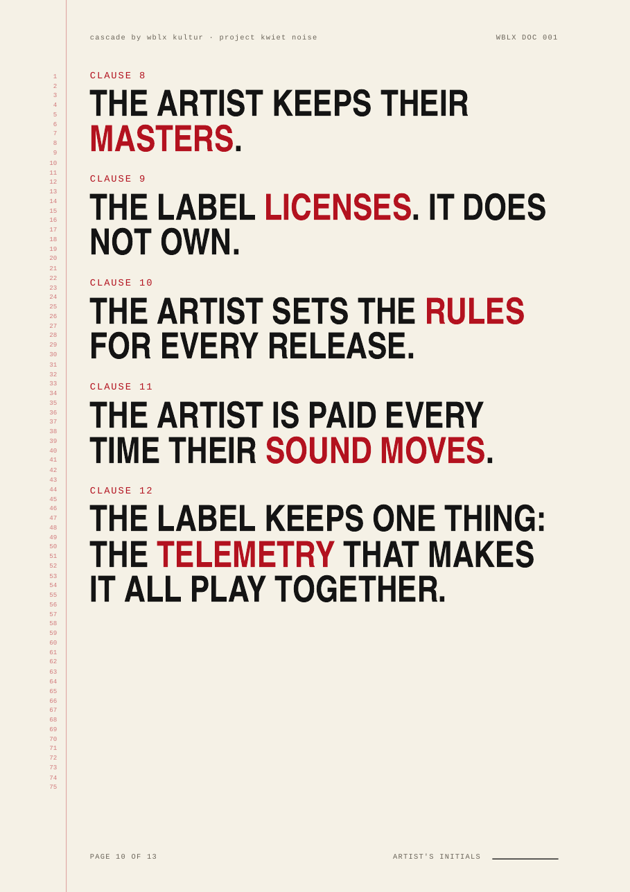 Recording & Influence Agreement — page 10 of 13