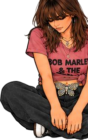 Colour avatar in Bob Marley top