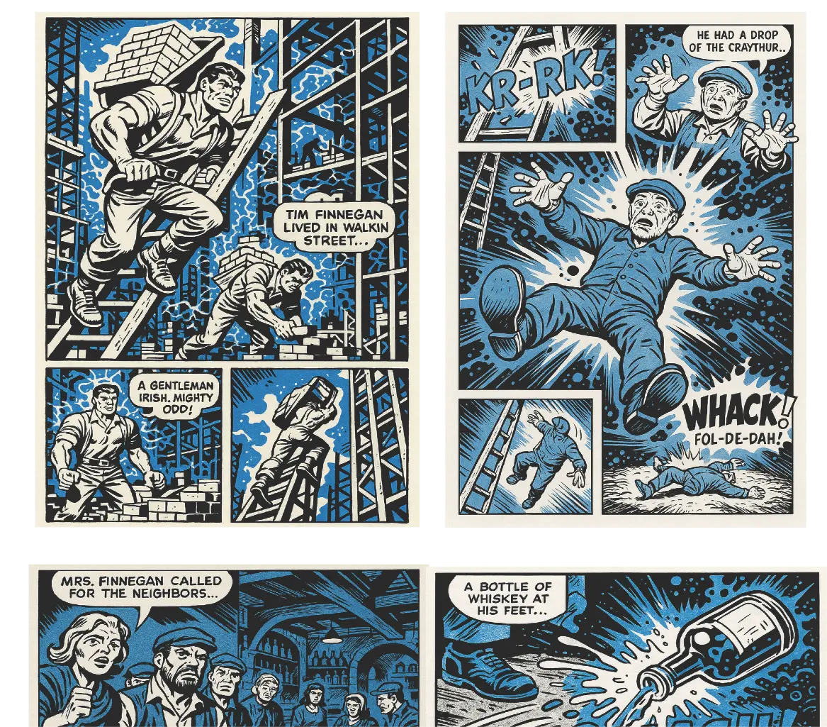Finnegans Wake: Tim Finnegan lived in Walkin Street